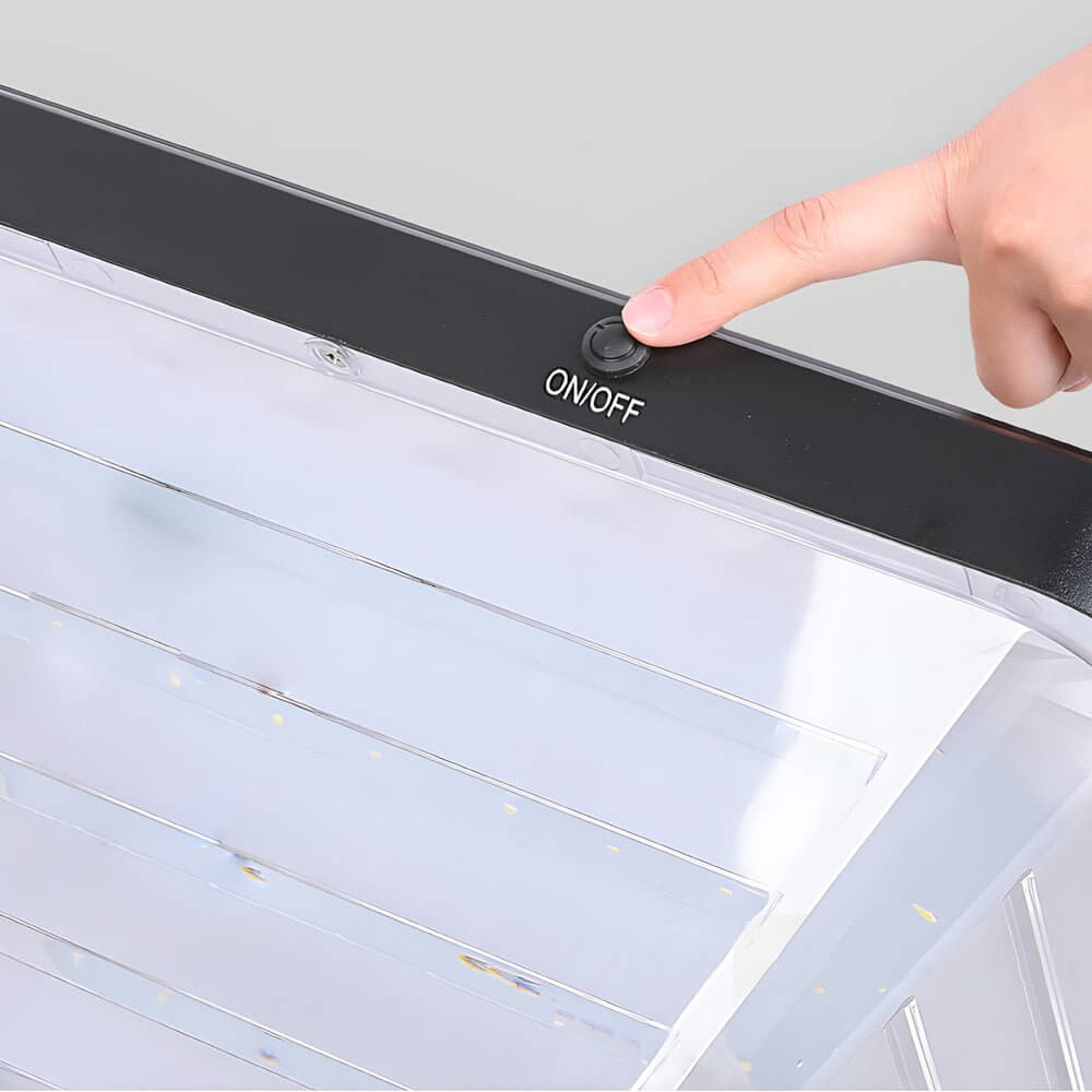 black square solar led pier mount post light 179 inches