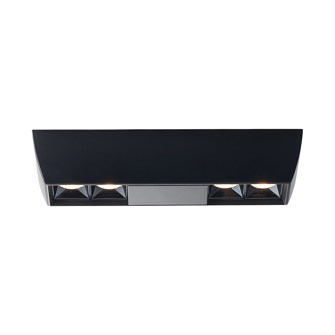Square Surface-Mount Downlight — Aluminum & Acrylic, LED, 4/6/10-Head, 20W–40W, 3000K/4000K/6000K
