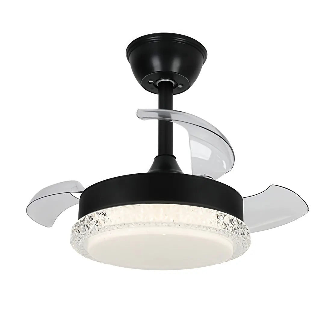 Quiet 3-Blade Flush Mount Ceiling Fan with Light Luxe