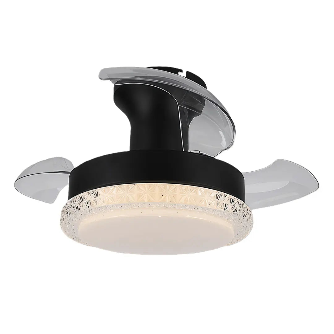 Quiet 3-Blade Flush Mount Ceiling Fan with Light Luxe