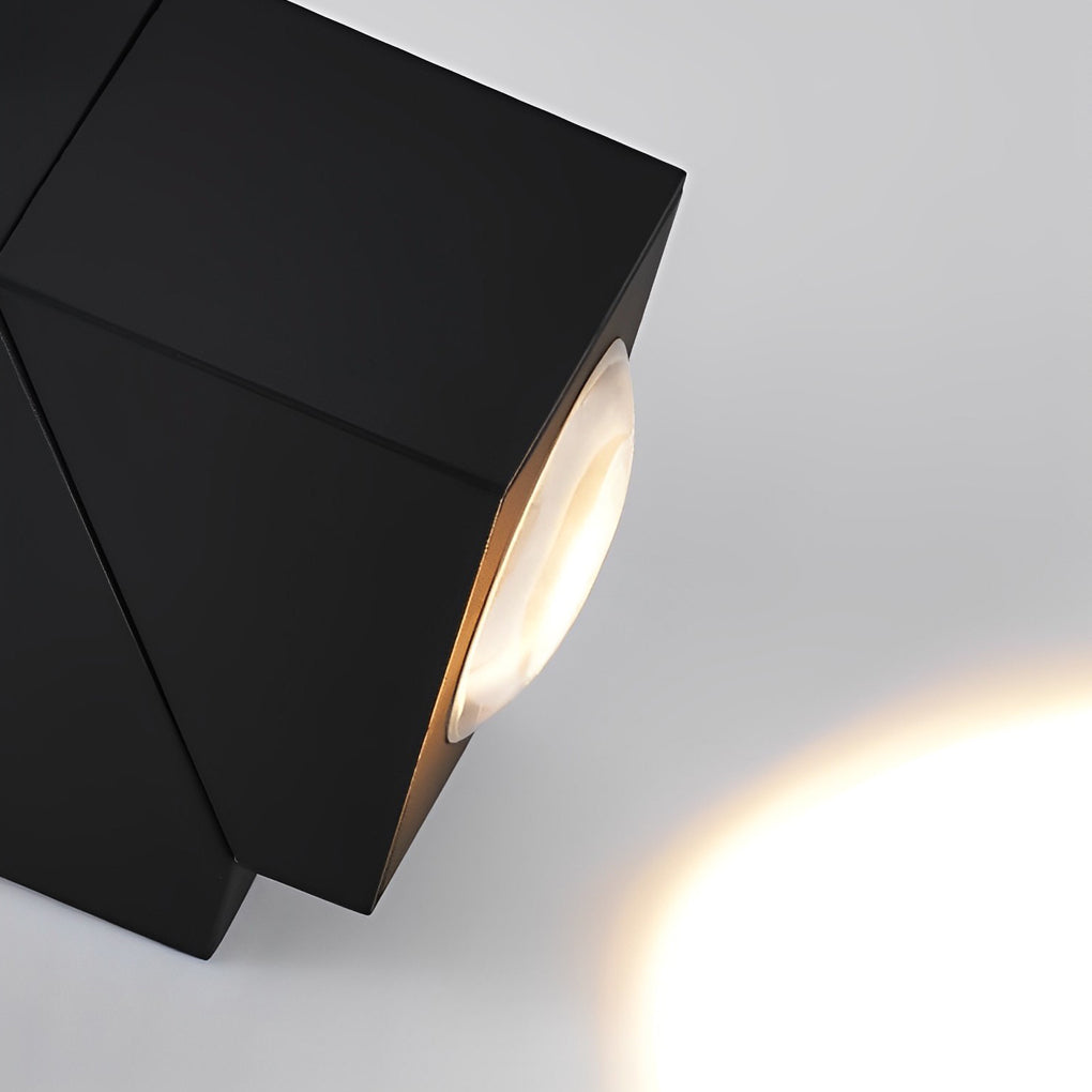 Adjustable Up/Down Outdoor Wall Sconce — Black Aluminum, COB 4000K, IP65, 1- or 2-Light, Optional Motion Sensor