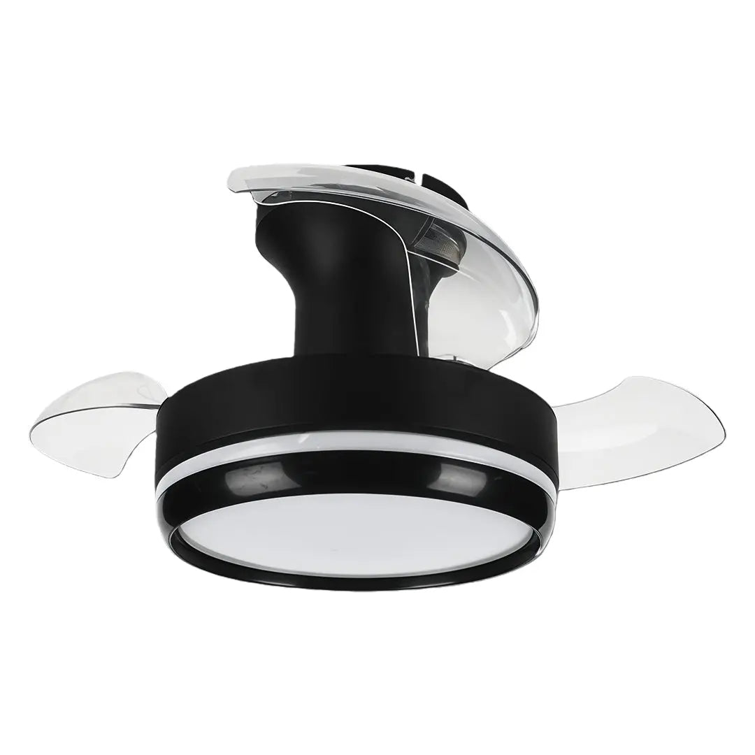 Minimalist 3-Blade LED Ceiling Fan Lamp with Remote Control and Dimming Light Luxe