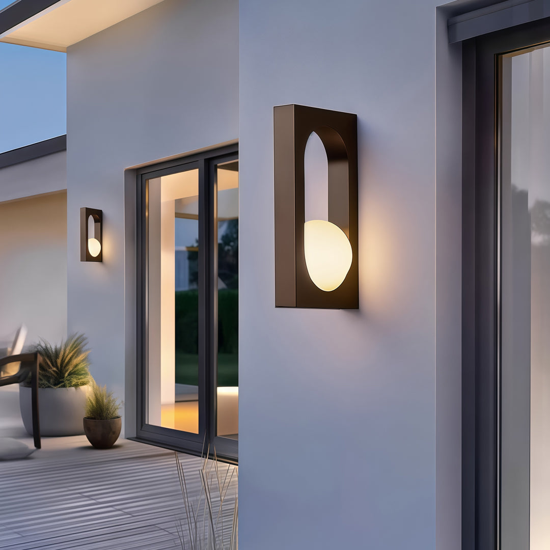 Industrial Retro Outdoor Wall Sconce — Stainless Steel, LED, 8W, IP65 Weatherproof, Black or Gold