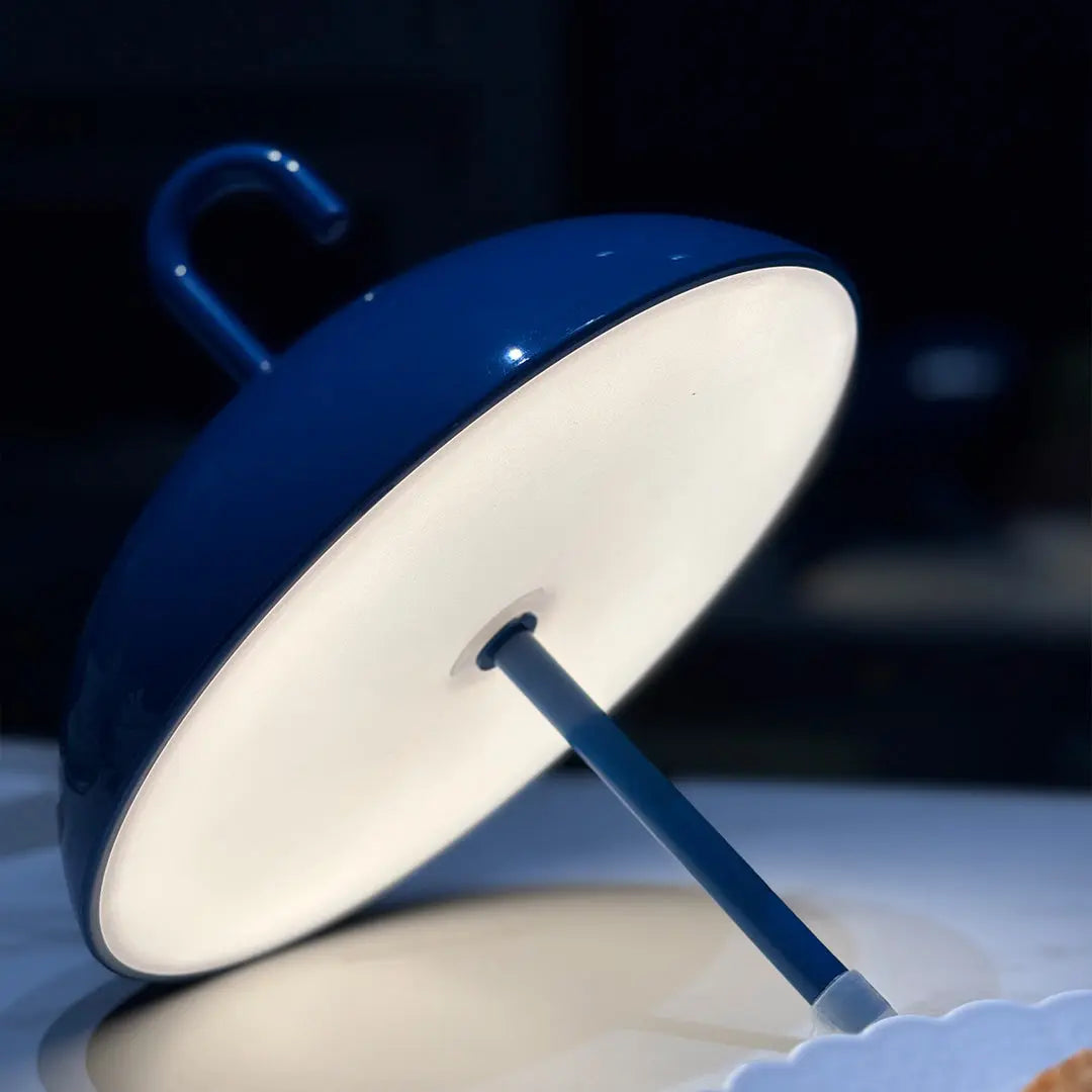 Portable USB Rechargeable Dimmable LED Touch Table Lamp with Umbrella Design Luxe