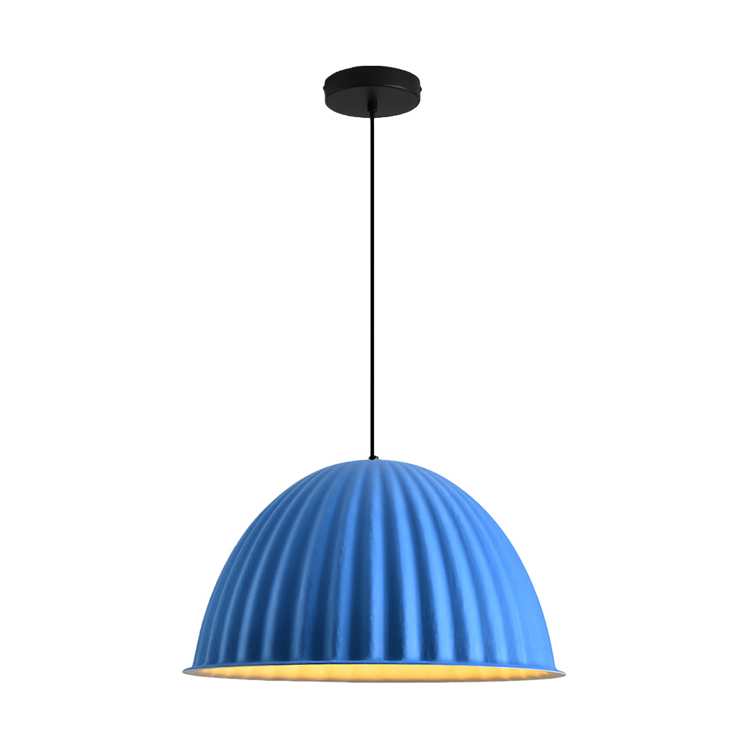 Pumpkin-Shaped Felt Pendant Light — PET Felt, Sound-Absorbing, E27, 14"–30" dia.