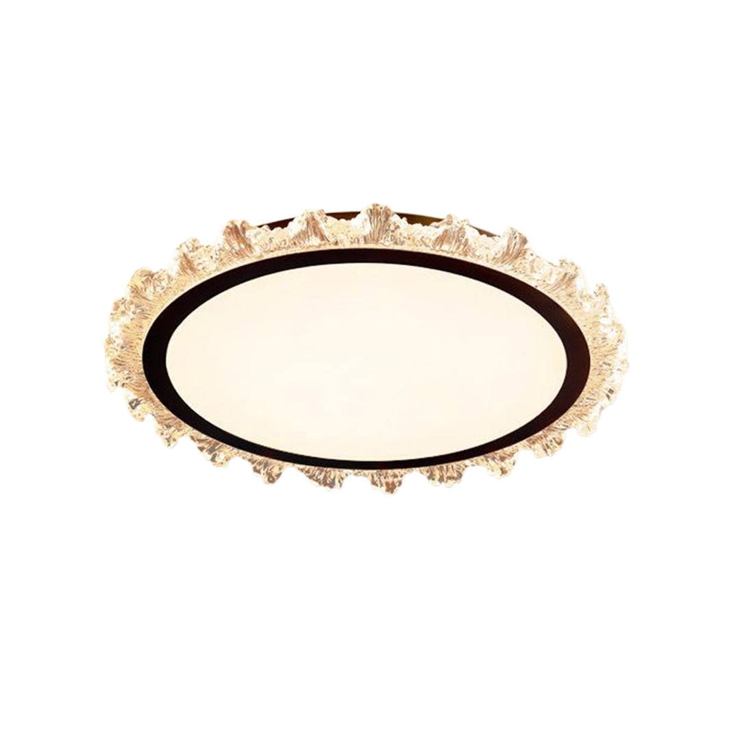 Ultra-Thin Round LED Flush-Mount Ceiling Light — Full Spectrum, Dimmable 3000K–6500K, RA97, UGR≤16