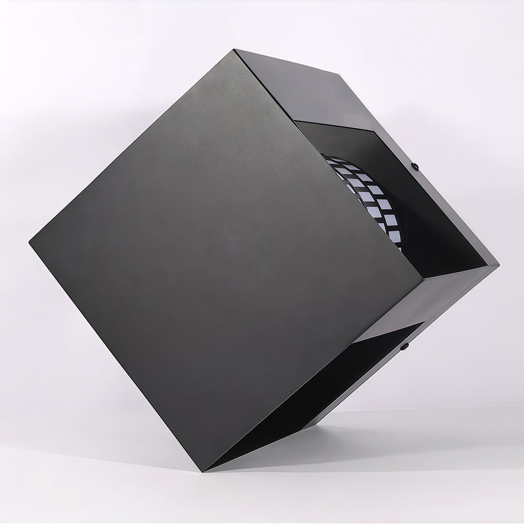 Minimalist Bollard Landscape Light — Black Zinc, White Acrylic, 10W LED, IP65 Weatherproof