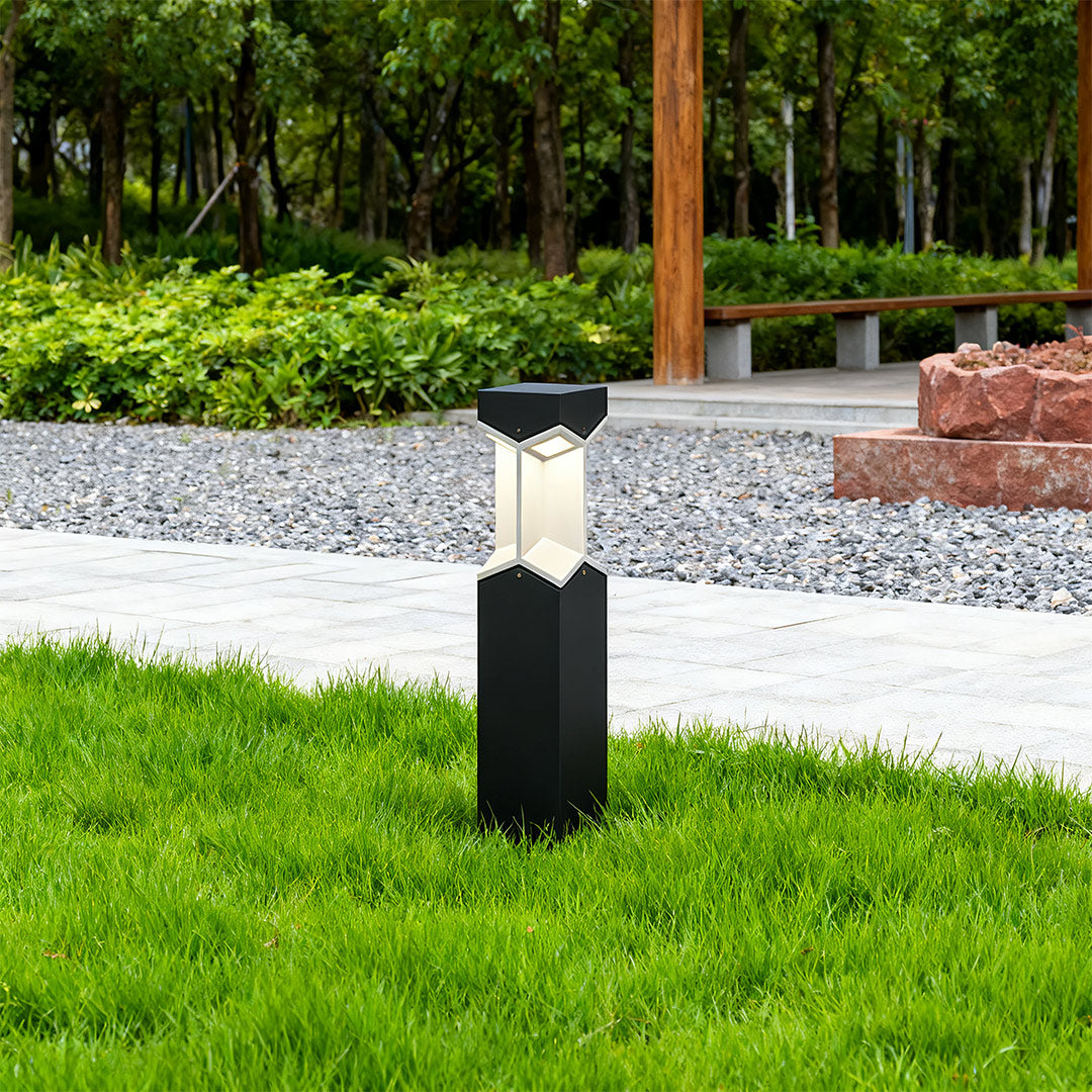 Minimalist Outdoor Bollard Light — Stainless Steel & Aluminum, 10W LED, IP54, 23.6" or 31.5"