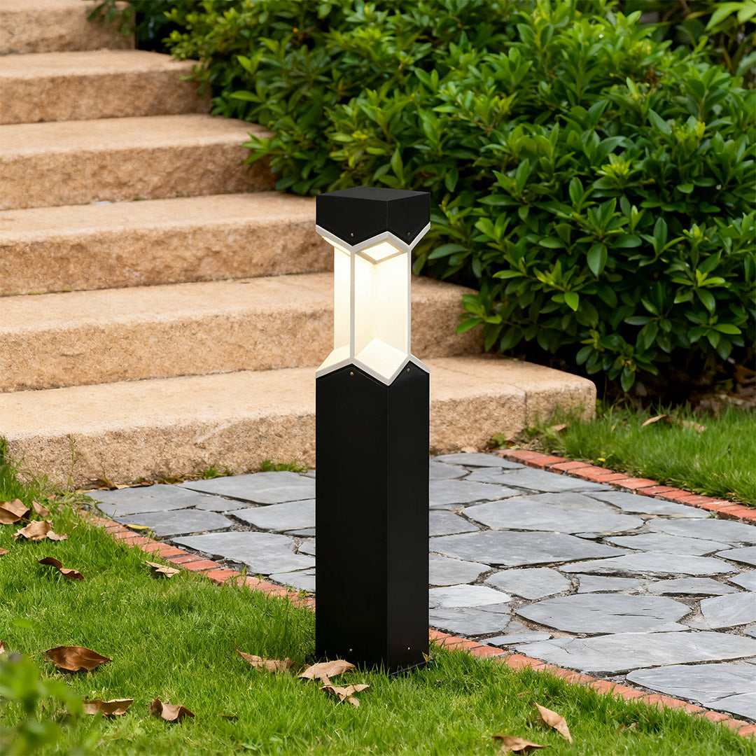 Minimalist Outdoor Bollard Light — Stainless Steel & Aluminum, 10W LED, IP54, 23.6" or 31.5"