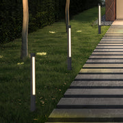Square Outdoor Bollard Light — Black Aluminum, 14W LED, IP65, 31.5" Height