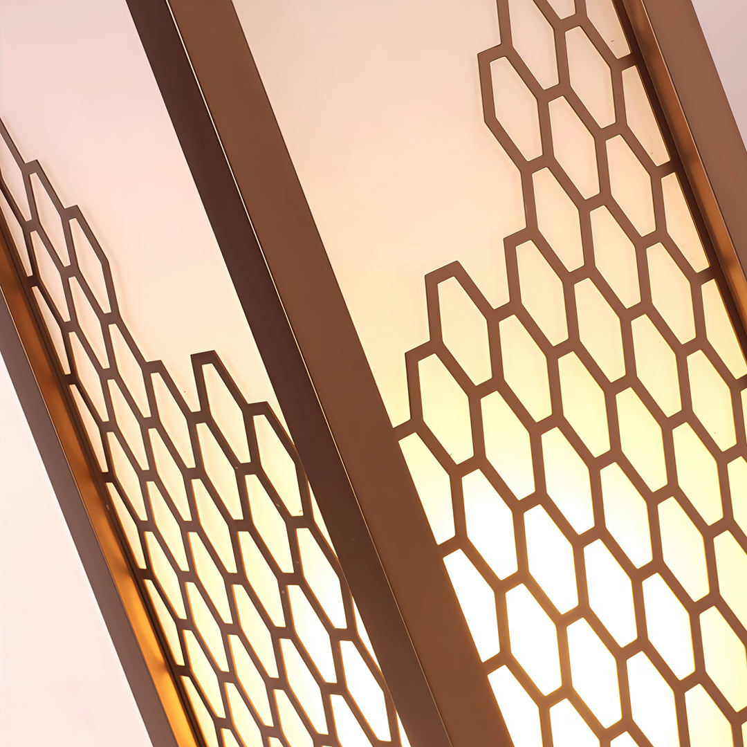 Modern Outdoor Bollard Light — Chestnut Stainless Steel, White Acrylic, 15W LED, IP65 Weatherproof
