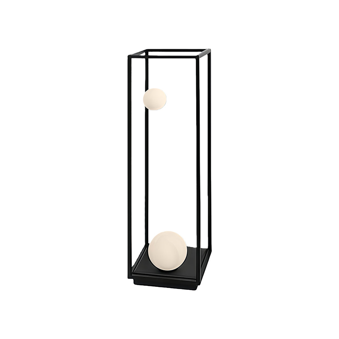 Outdoor Bollard Light — Black Aluminum, Plug-in or Solar, LED, IP54, 27.6" or 40.6"
