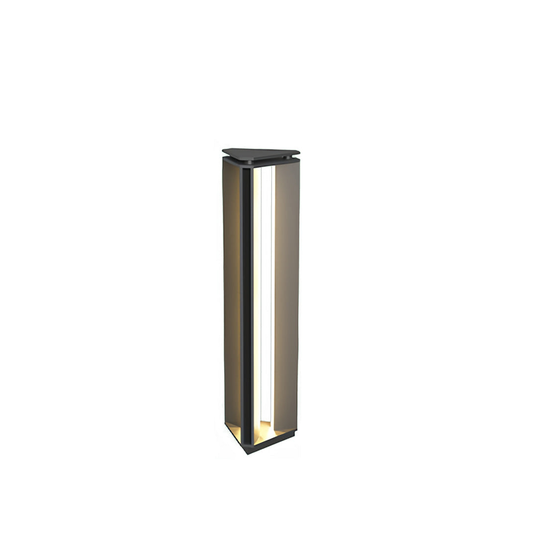 Minimalist Cylindrical Outdoor Bollard Light — Stainless Steel, 12W LED, IP65, 3000K Warm White, Three Heights
