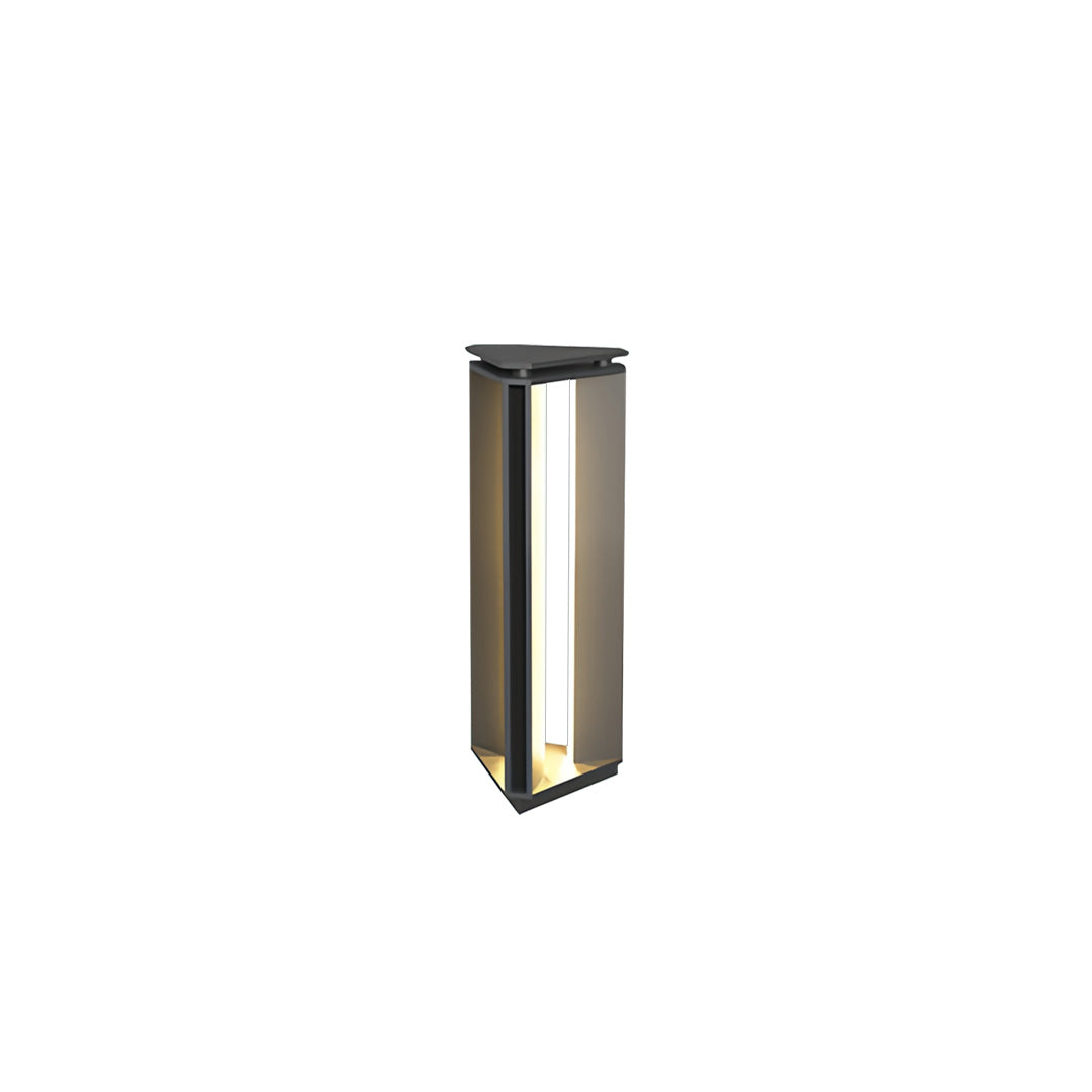 Minimalist Cylindrical Outdoor Bollard Light — Stainless Steel, 12W LED, IP65, 3000K Warm White, Three Heights