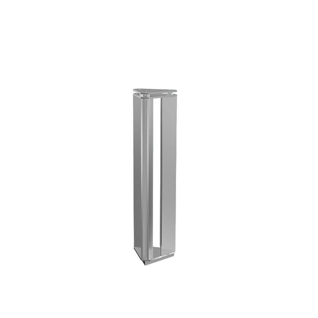 Minimalist Cylindrical Outdoor Bollard Light — Stainless Steel, 12W LED, IP65, 3000K Warm White, Three Heights