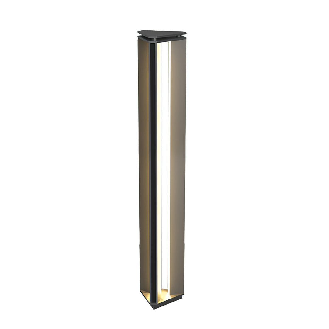 Minimalist Cylindrical Outdoor Bollard Light — Stainless Steel, 12W LED, IP65, 3000K Warm White, Three Heights