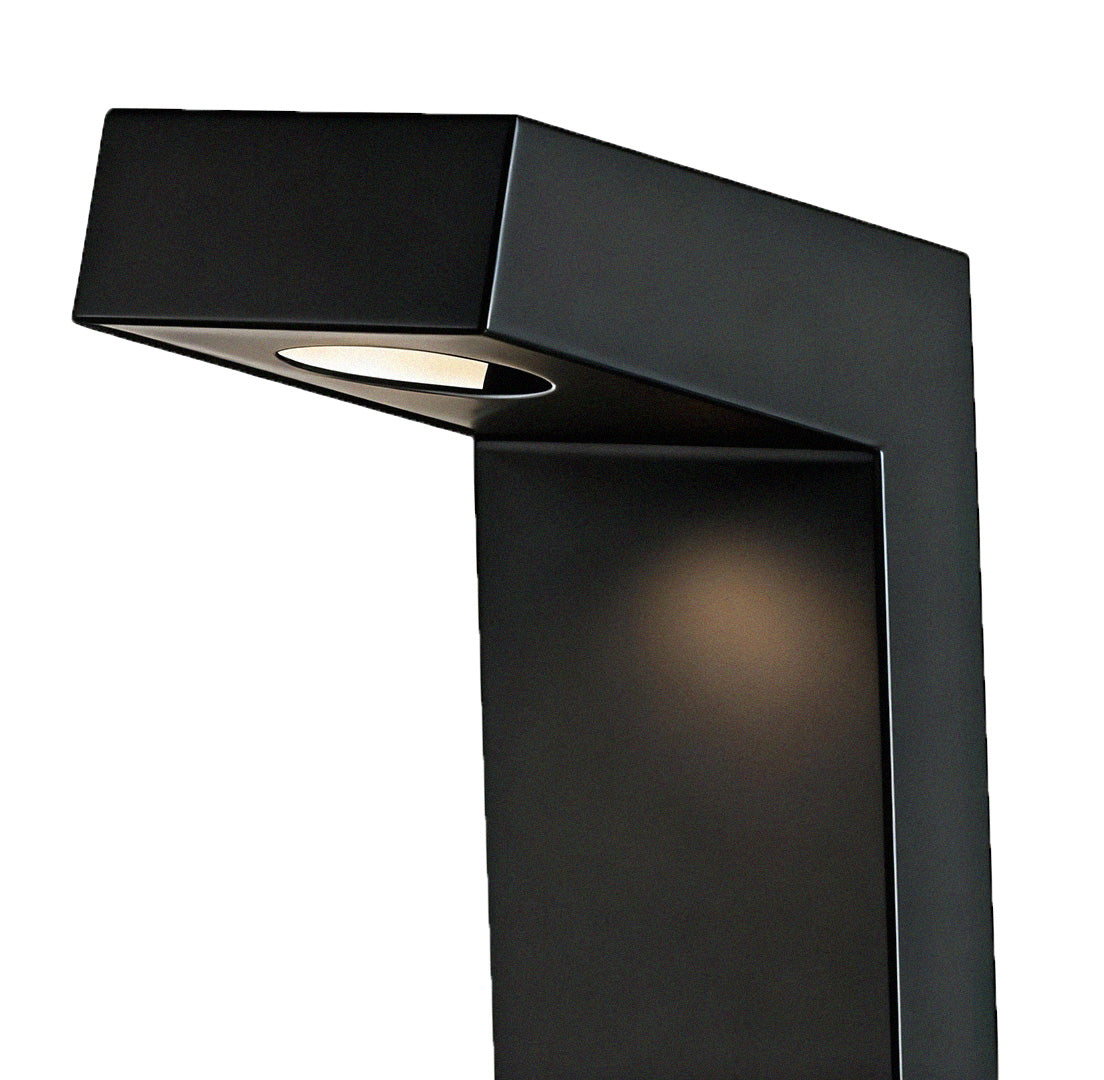 Modern Minimalist Bollard Path Light — Black Aluminum, 5W LED, Dual Color Temperature, IP65 Weatherproof