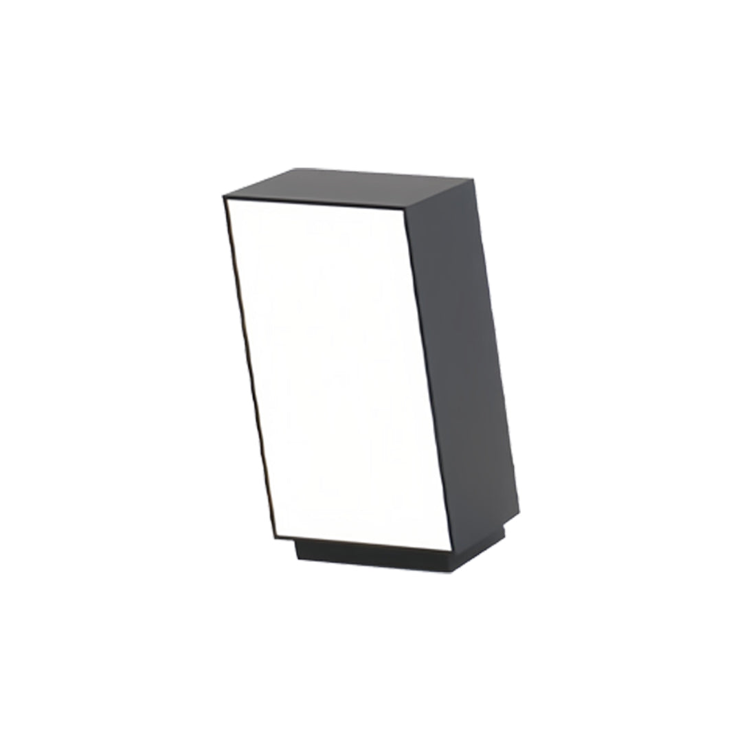 Geometric Sculpture Outdoor Bollard Light — Stainless Steel, LED, IP65, Three Sizes