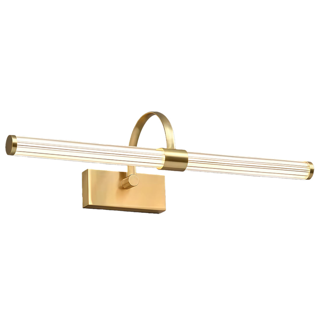 Minimalist Solid Copper Vanity Light Bar — LED, 18W/24W, 450mm & 600mm, Copper or Black