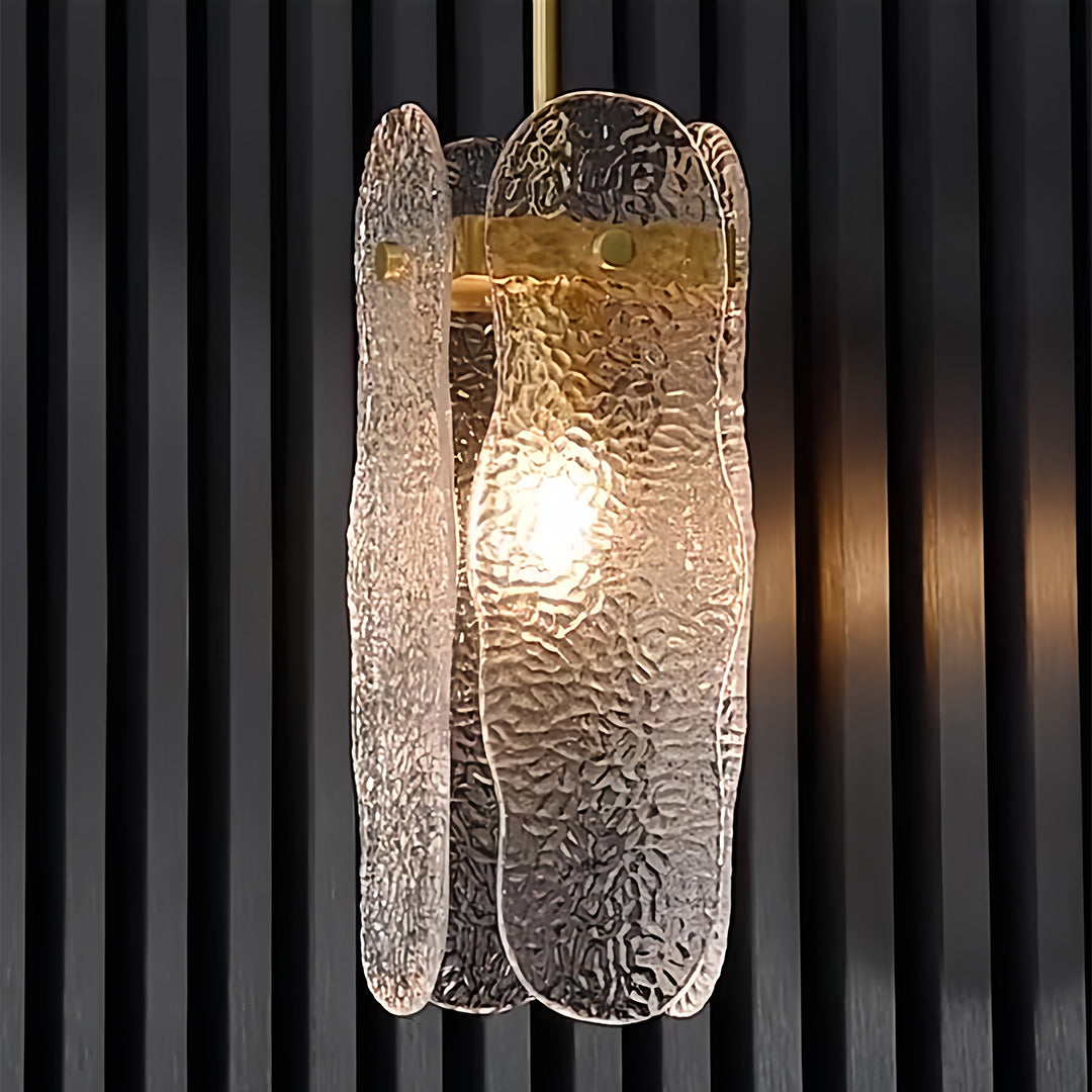Brass and Glass Pendant Light — Solid Copper Body, E14, Three-Color Dimming, 1- or 2-Light, 1.8m Adjustable Chain
