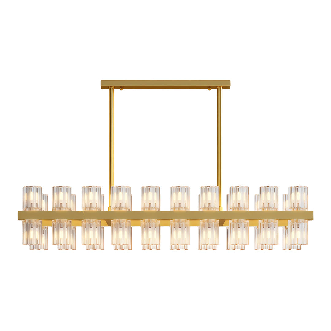 Multi-Tier Crystal Chandelier — Solid Copper Frame, 24- to 48-Light, G4, Black / Chrome / Copper Finish