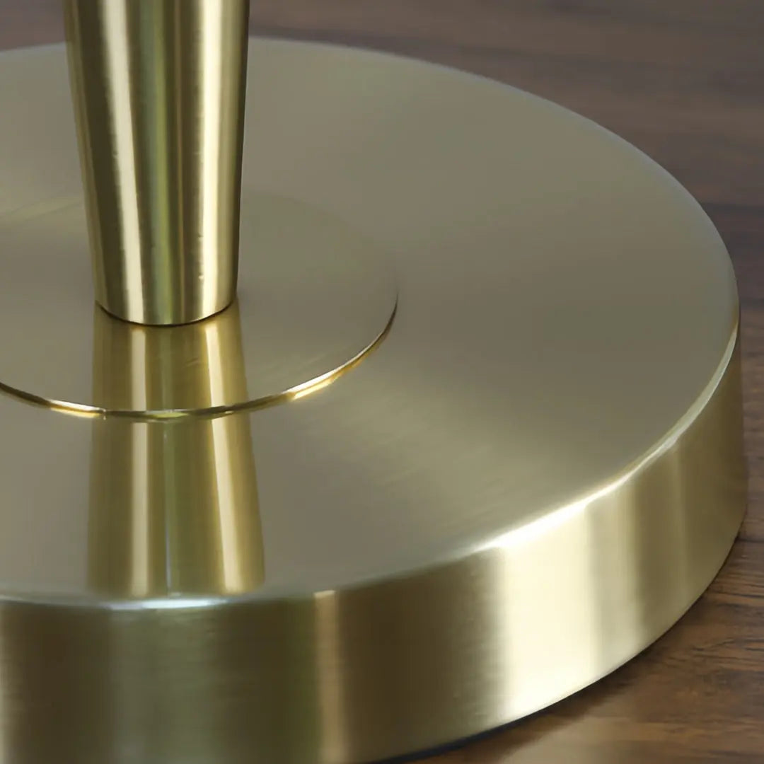 Elegant Nordic Brass Table Lamp with Fabric Shade – Modern Decorative Lighting Luxe