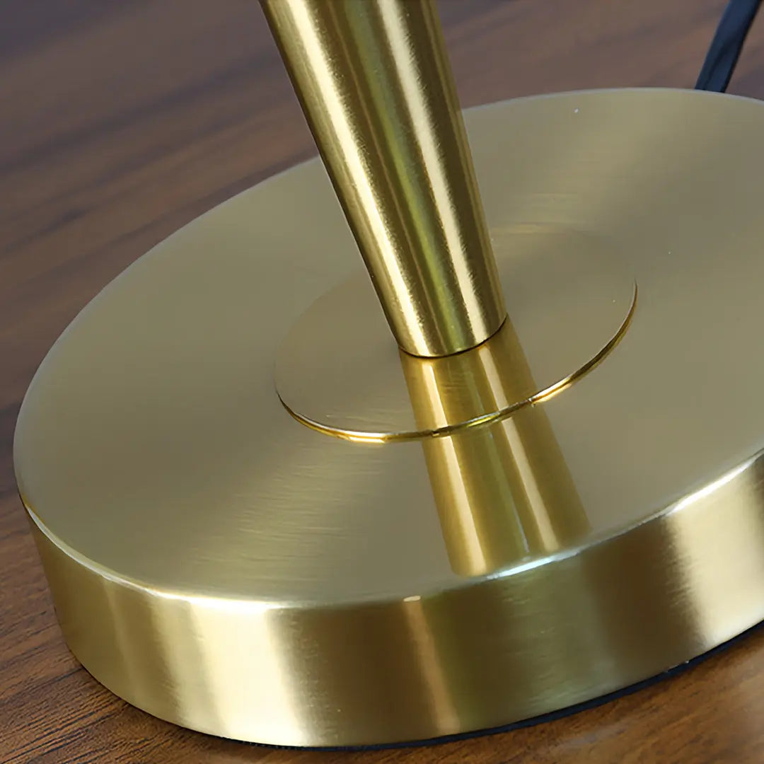 Elegant Nordic Brass Table Lamp with Fabric Shade – Modern Decorative Lighting Luxe