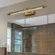 Retro Antique Brass Bathroom Vanity Light Bar — Acrylic Shade, 180° Rotatable, Dual Color Temperature, 3 Sizes
