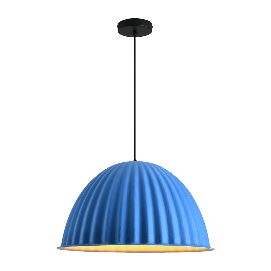 Pumpkin-Shaped Felt Pendant Light — PET Felt, Sound-Absorbing, E27, 14"–30" dia.