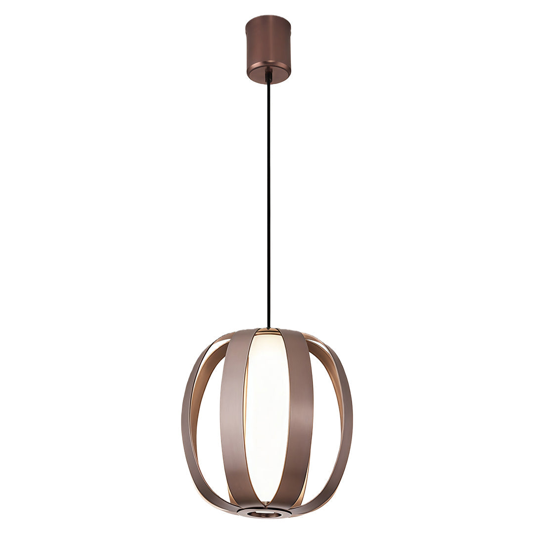 Minimalist Lantern Pendant Light — Aluminum & Acrylic, 15W LED, 4000K, Adjustable Chain