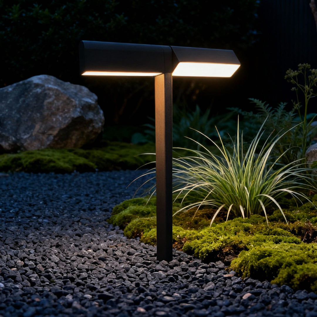 Dual-Head Adjustable Aluminum LED Path Light — 10W, IP65 Weatherproof, 19.8" or 27.7", 2700K–3999K