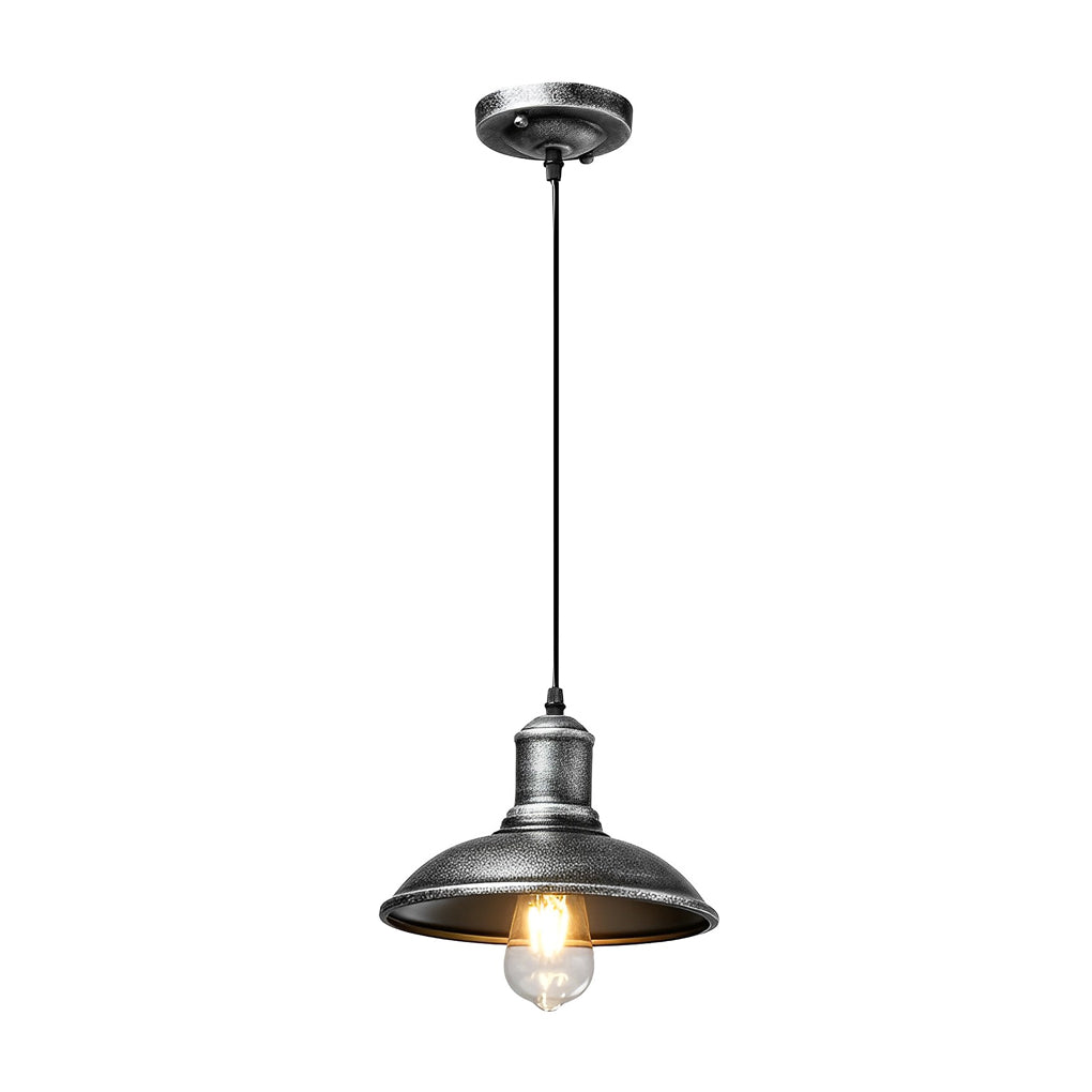Industrial Retro Outdoor Hanging Light — Iron, Bronze Finish, E27 LED, IP65 Weatherproof, 9.45"