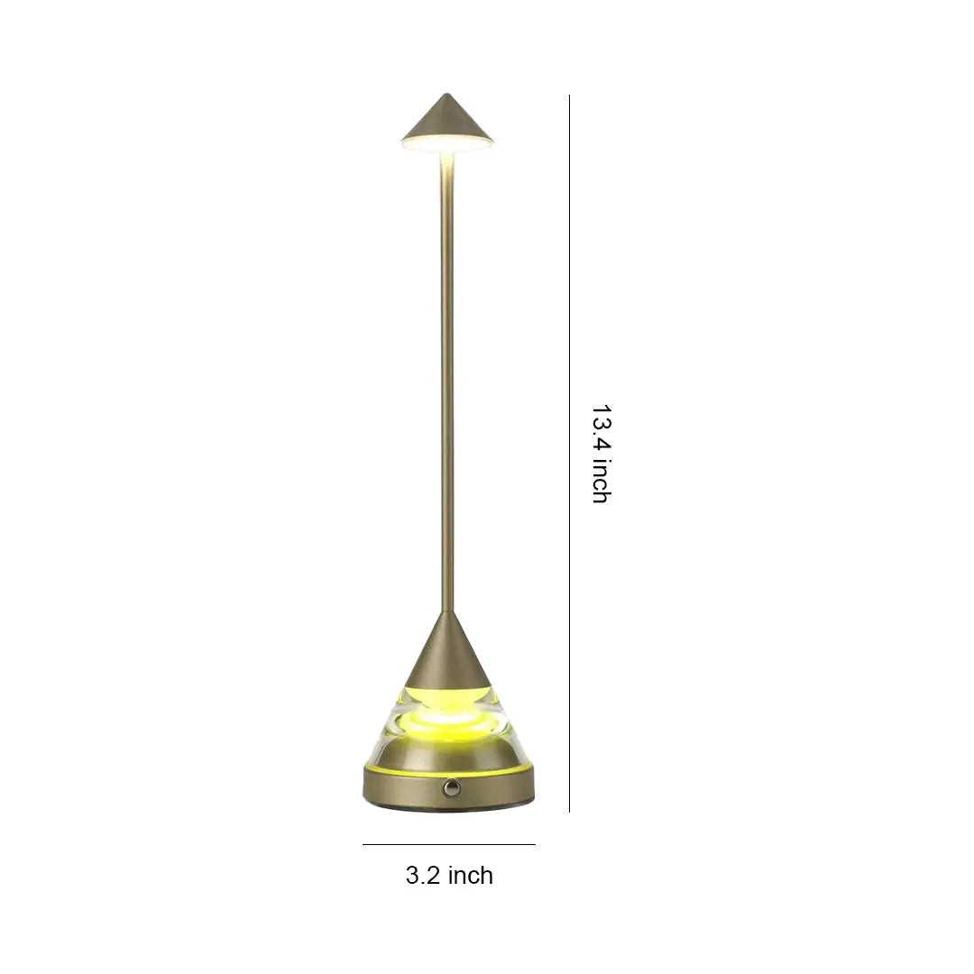 Creative Pointed Aluminum Iron Accent Light - Unique Small Table Lamp Luxe