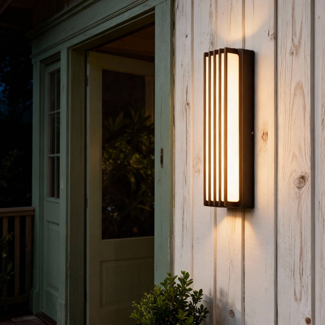 Outdoor Waterproof Black Wall-Mounted Linear Light