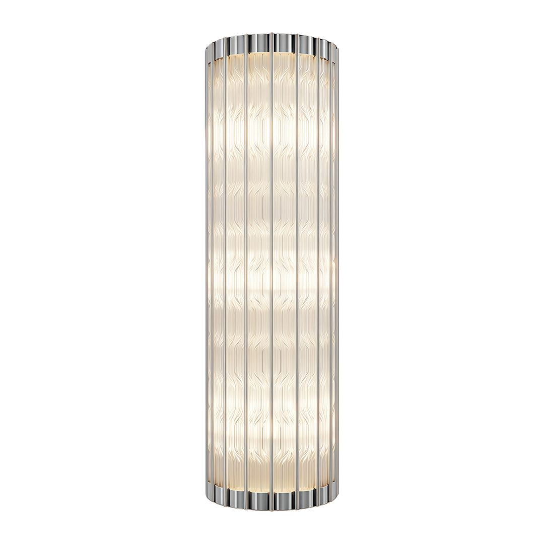 Linear Wall Sconce — Solid Brass and Glass, E14, Hardwired, 15.7" or 23.6"