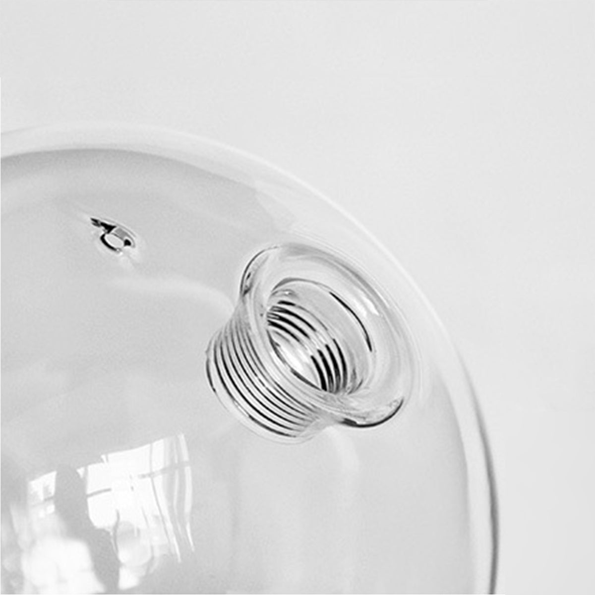 Sputnik Ring Pendant Light — Black Metal, Clear Glass Globes, 1/3/5-Light