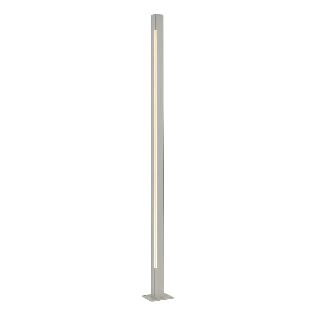 Outdoor LED Bollard Light — Aluminum, IP65, CRI 90, DC24V Hardwired, 5W–12W, 13.8"–35.4" Heights, Sand Coffee or Sand Gray