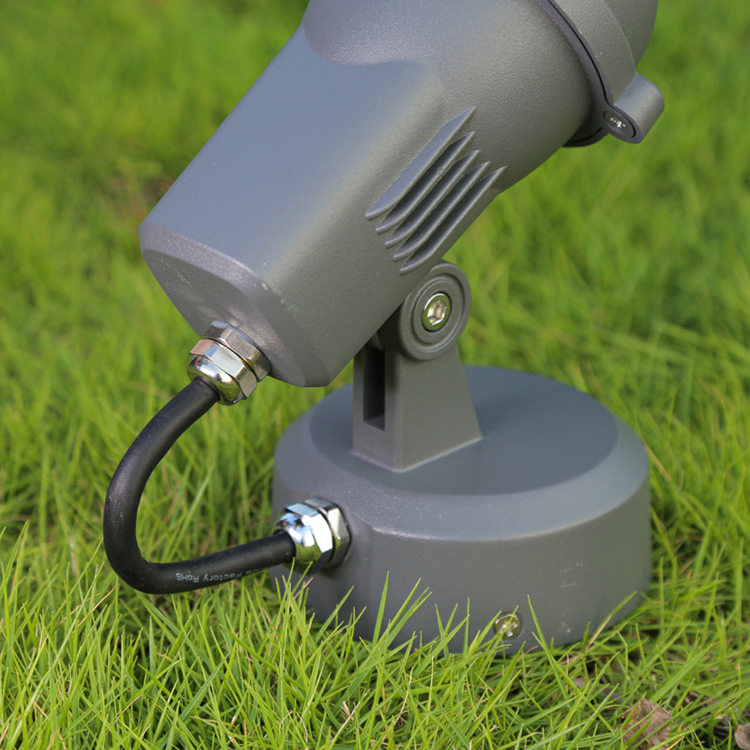 Anti-Glare Outdoor LED Spotlight — Die-Cast Aluminum, 4W OSRAM, 3000K Warm White, IP65 Weatherproof