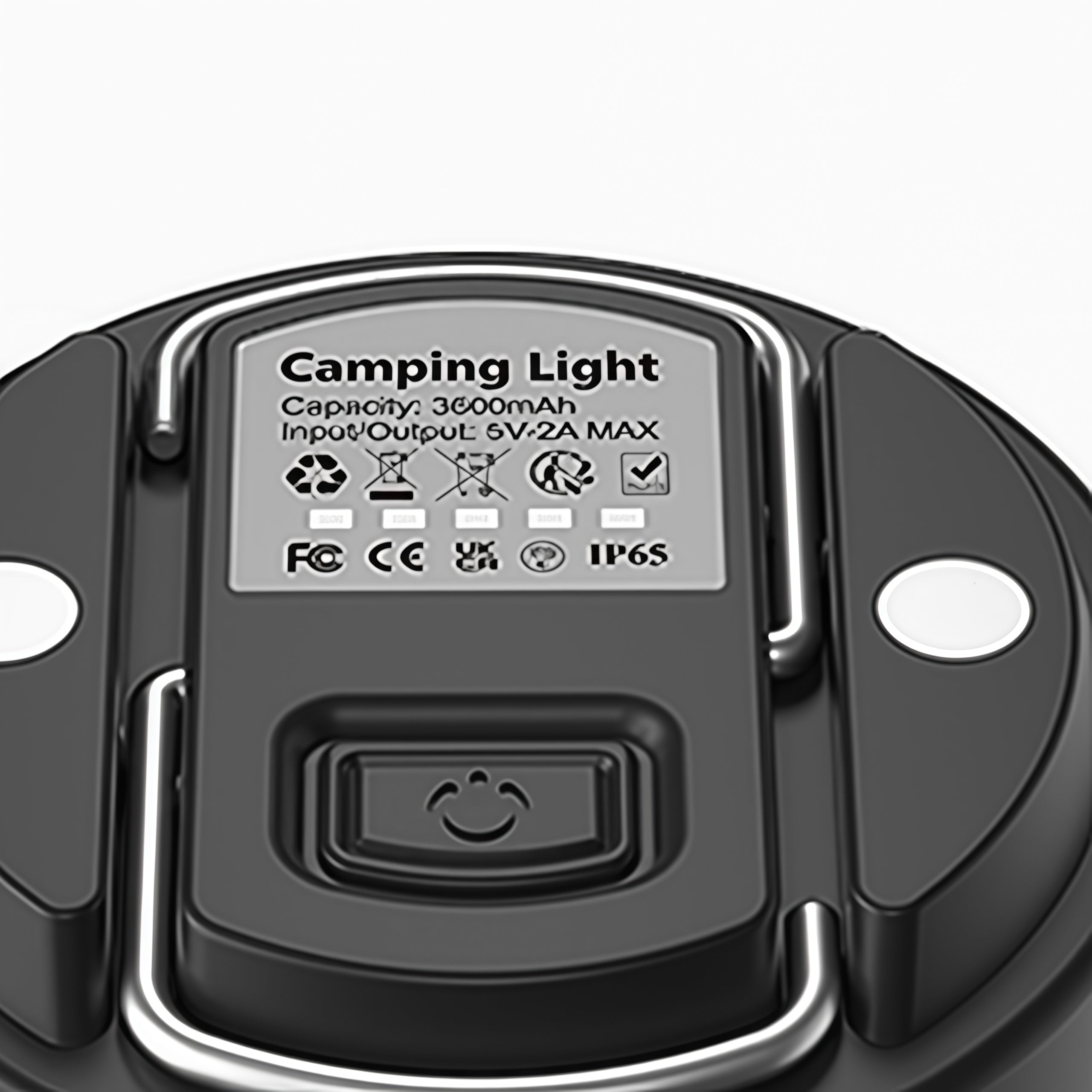 Rechargeable Camping Lantern — ABS/Aluminum, LED, 4 Lighting Modes, 7200mAh, IP65 Weatherproof, 600 Lumens