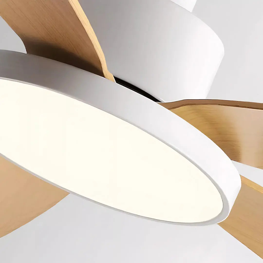 Nordic Style Chandelier Ceiling Fan with 5 Lights Luxe