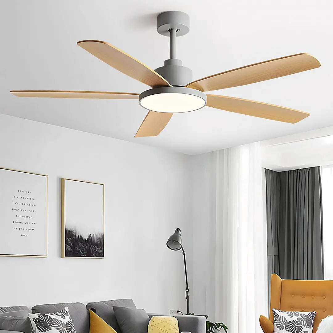 Nordic Style Chandelier Ceiling Fan with 5 Lights Luxe