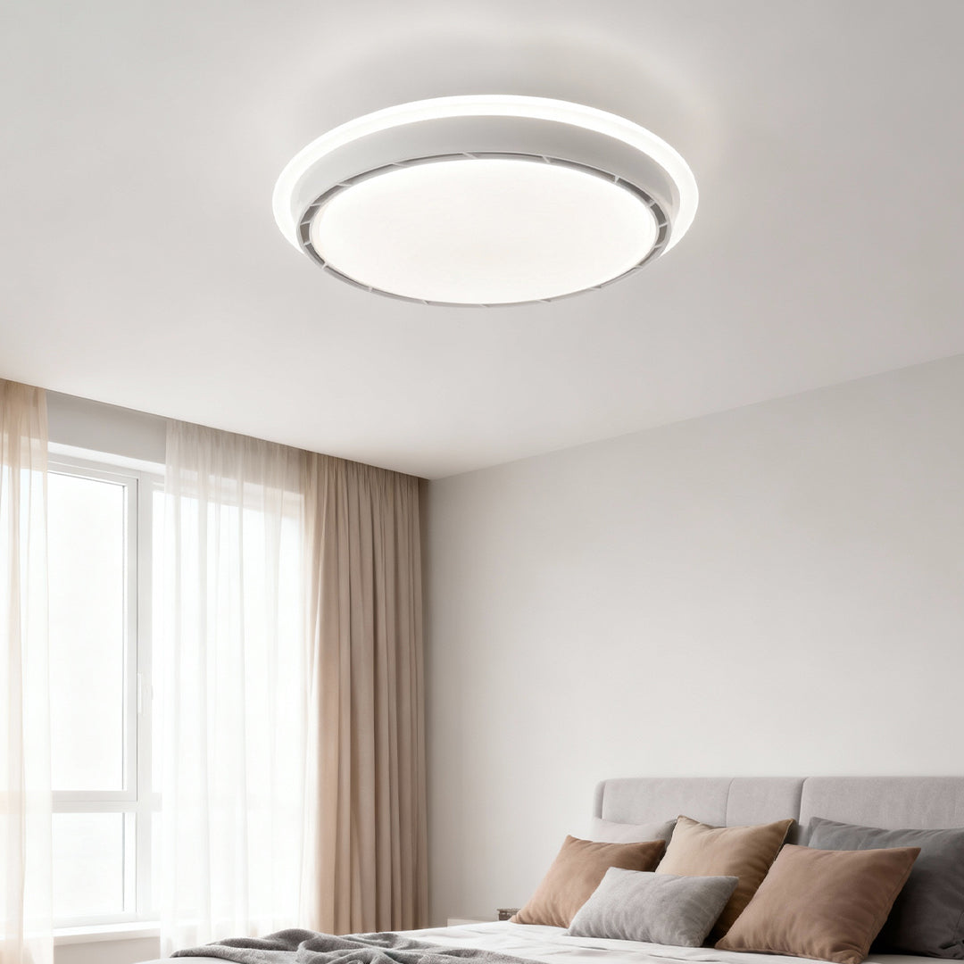 Dimmable French Retro Ceiling Light with Concealed Fan Hardware