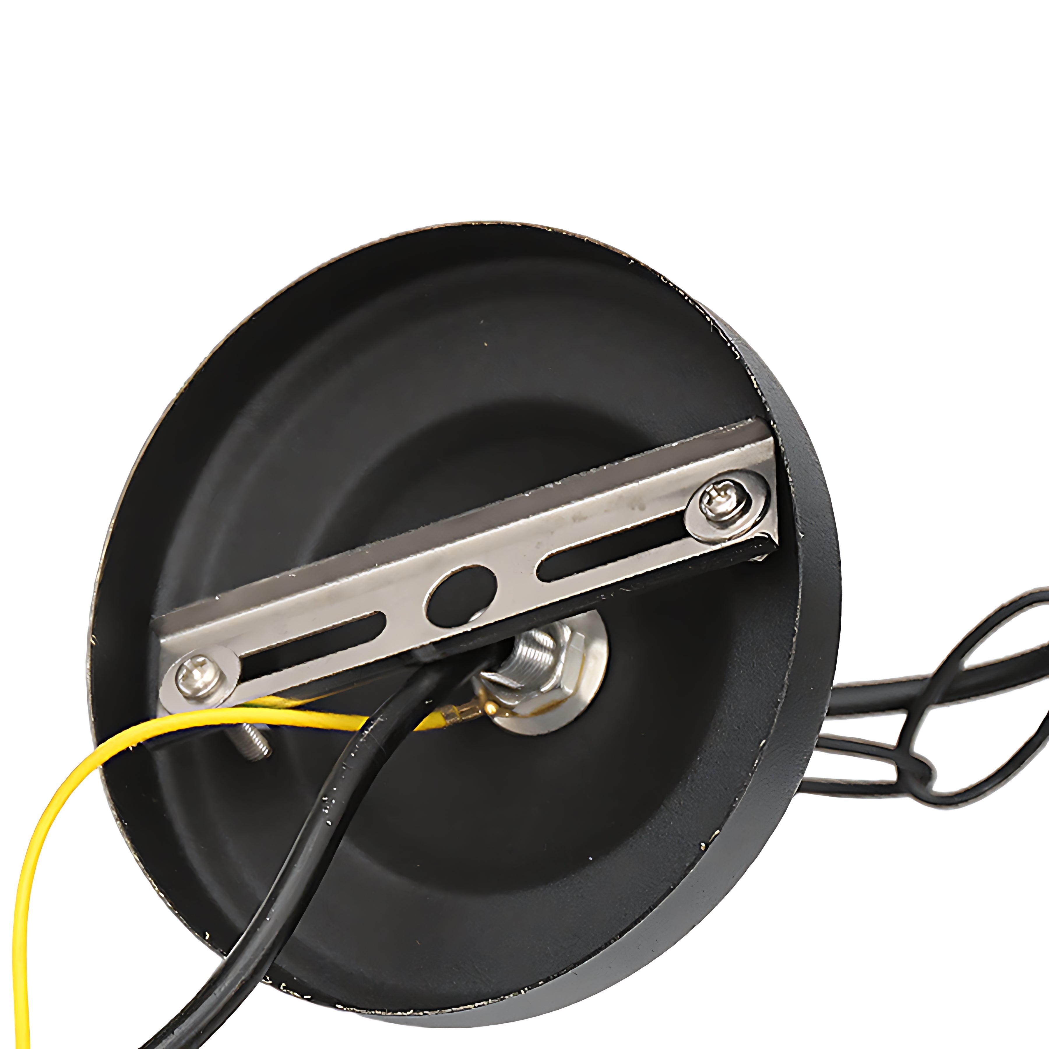Roman-Style Outdoor Hanging Porch Light — Die-Cast Aluminum, Rippled Tempered Glass, Black and Gold, E27, IP55, 1-Light