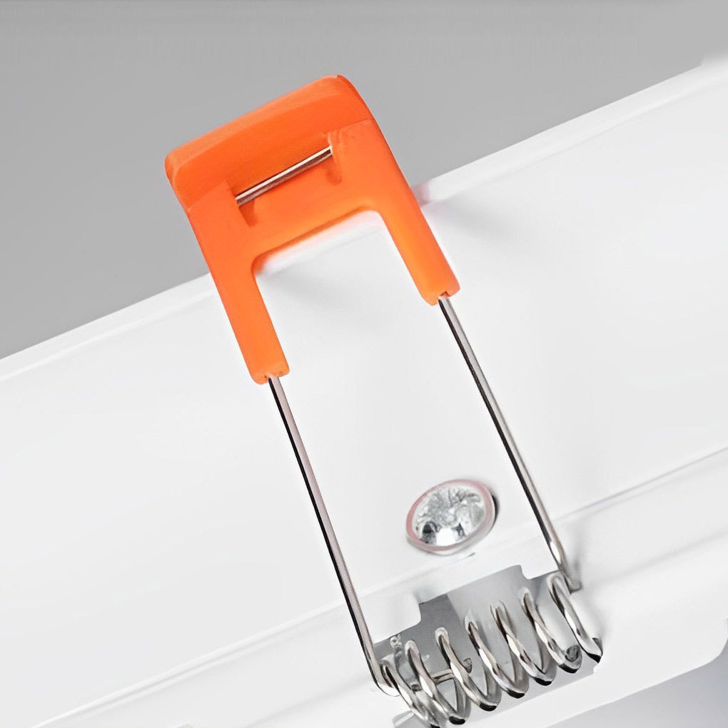 Rectangular Twin-Head Recessed Spotlight — Aluminum, 24W LED, 45° Adjustable, 3-Step Color Dimming