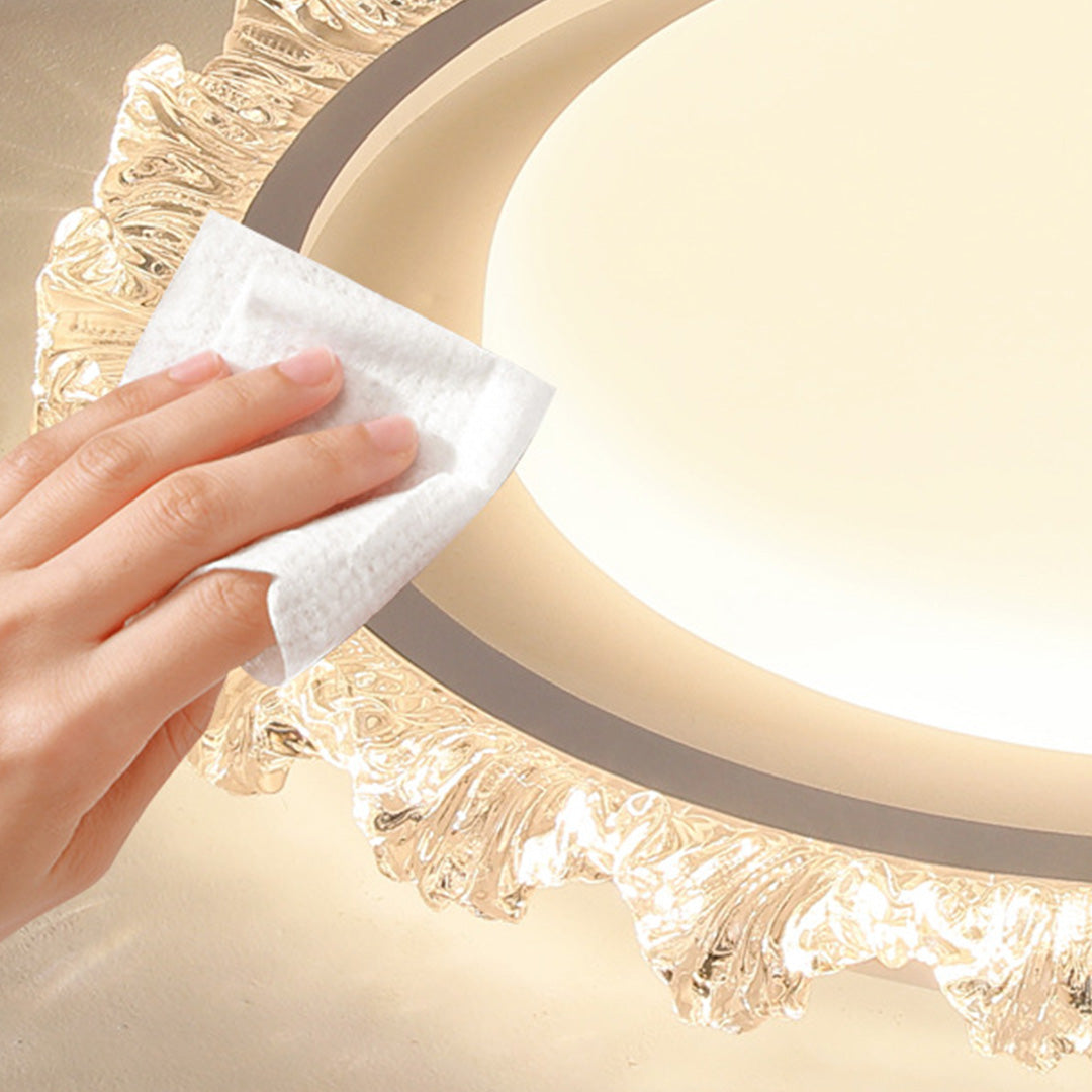 Ultra-Thin Round LED Flush-Mount Ceiling Light — Full Spectrum, Dimmable 3000K–6500K, RA97, UGR≤16