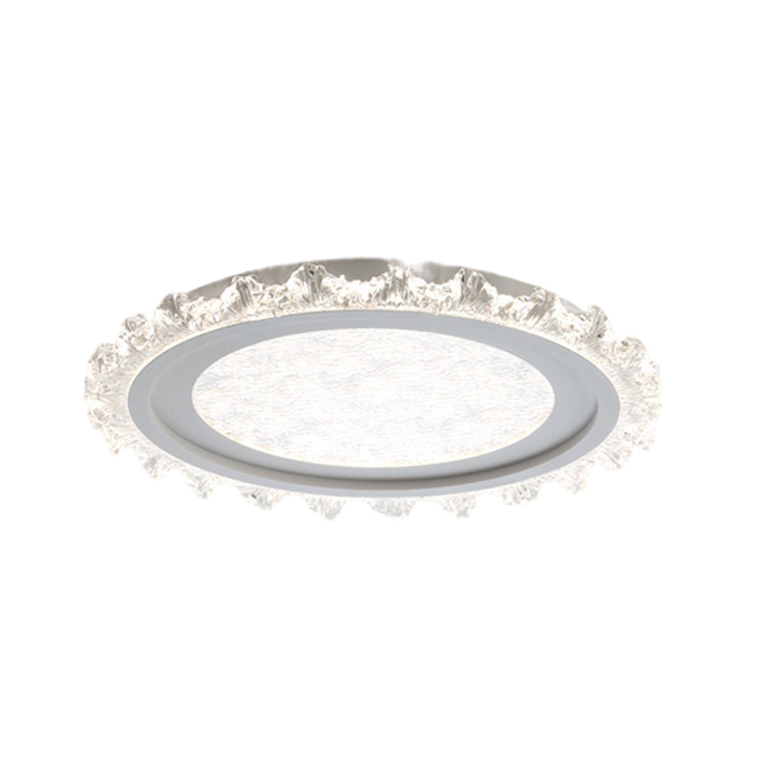 Ultra-Thin Round LED Flush-Mount Ceiling Light — Full Spectrum, Dimmable 3000K–6500K, RA97, UGR≤16