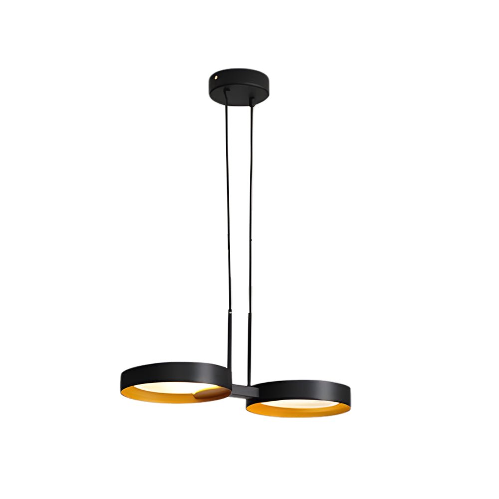 chandelier with 1 to 9 light guide ring options