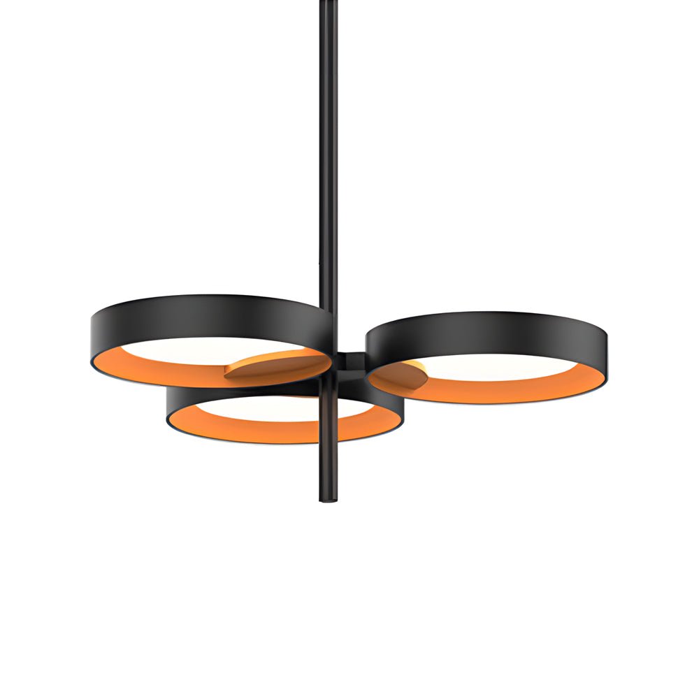 chandelier with 1 to 9 light guide ring options