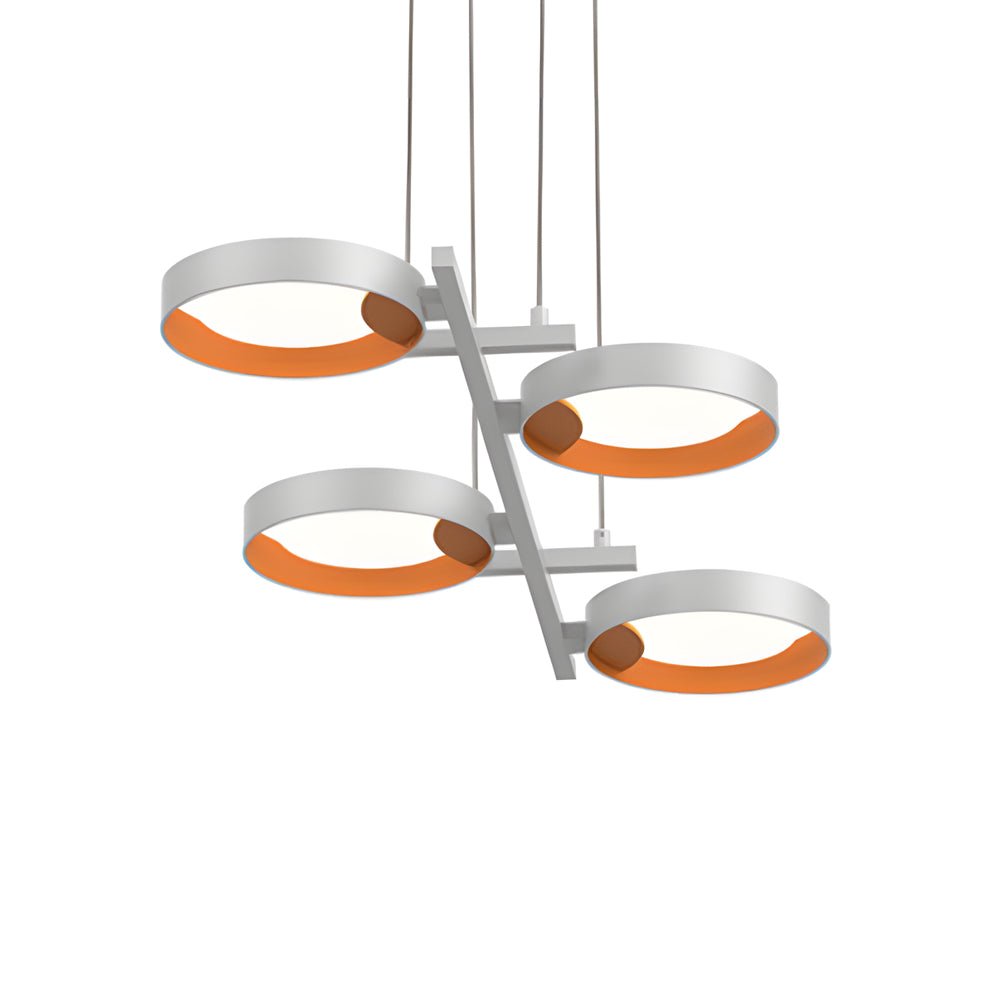 chandelier with 1 to 9 light guide ring options