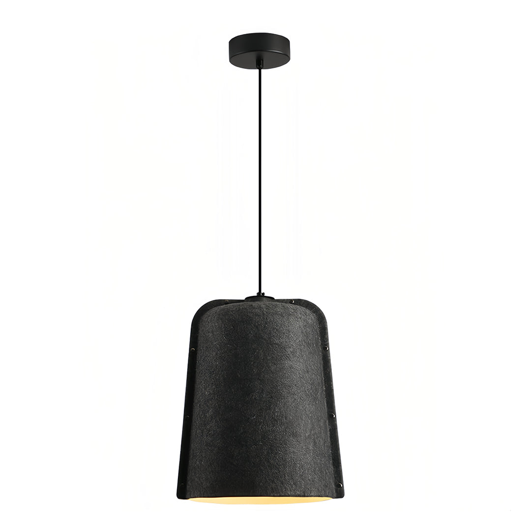 Acoustic Felt Bell Pendant — Recycled PET, Adjustable Height, 11.81" × 15.75", 6 Colors